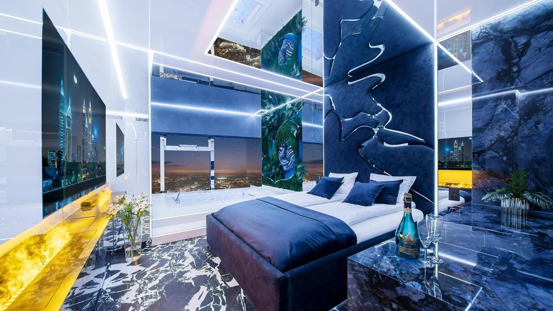 Apartamenty Sky Tower Z Jakuzzi Przy Oknie Wroclaw 0*,
